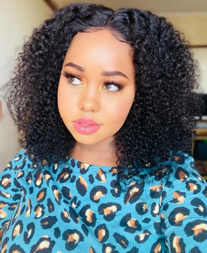 Rosita - 4x4 Lace Closure Curly 16" Human Hair Wig