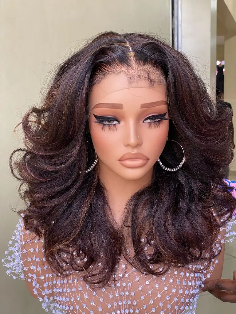 [Kinky Soft 2 - Copper] Misha - HD Lace Front Wig (Copper)