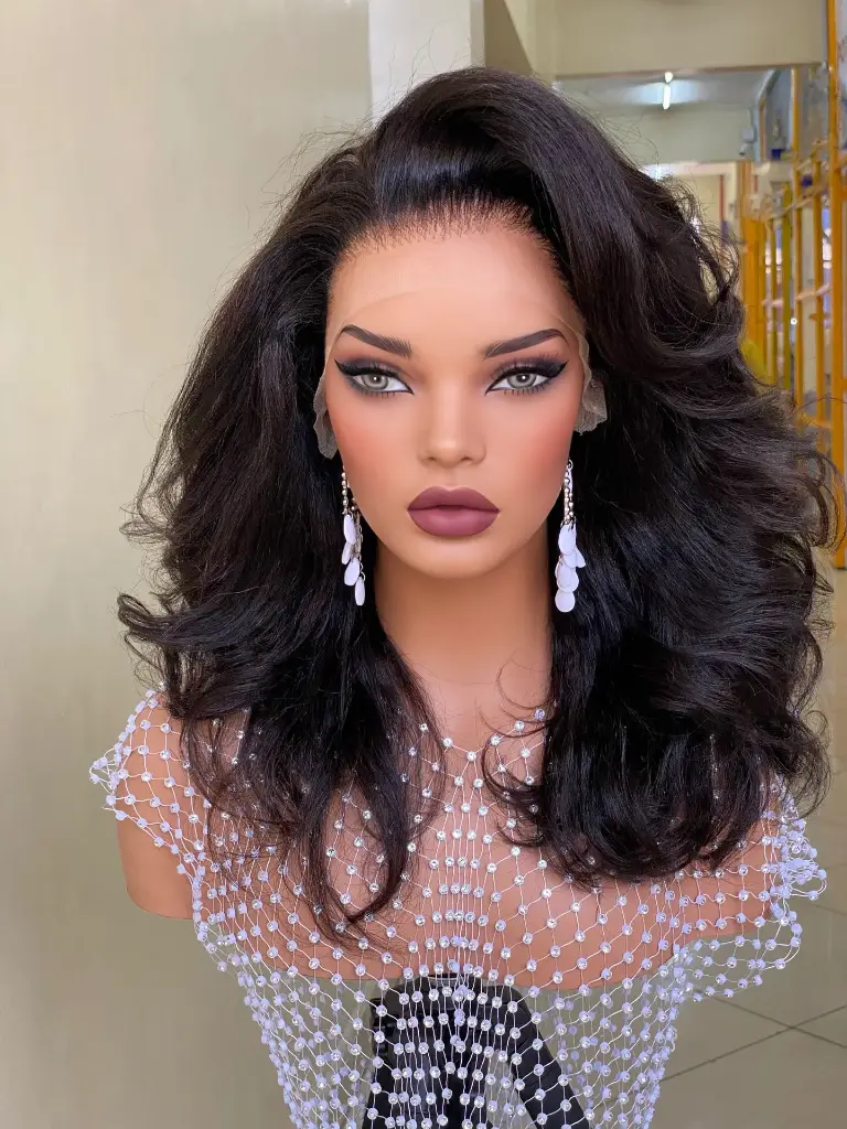 Zoey - 13x4 Lace Frontal Kinky Wavy 16" Human Hair Wig