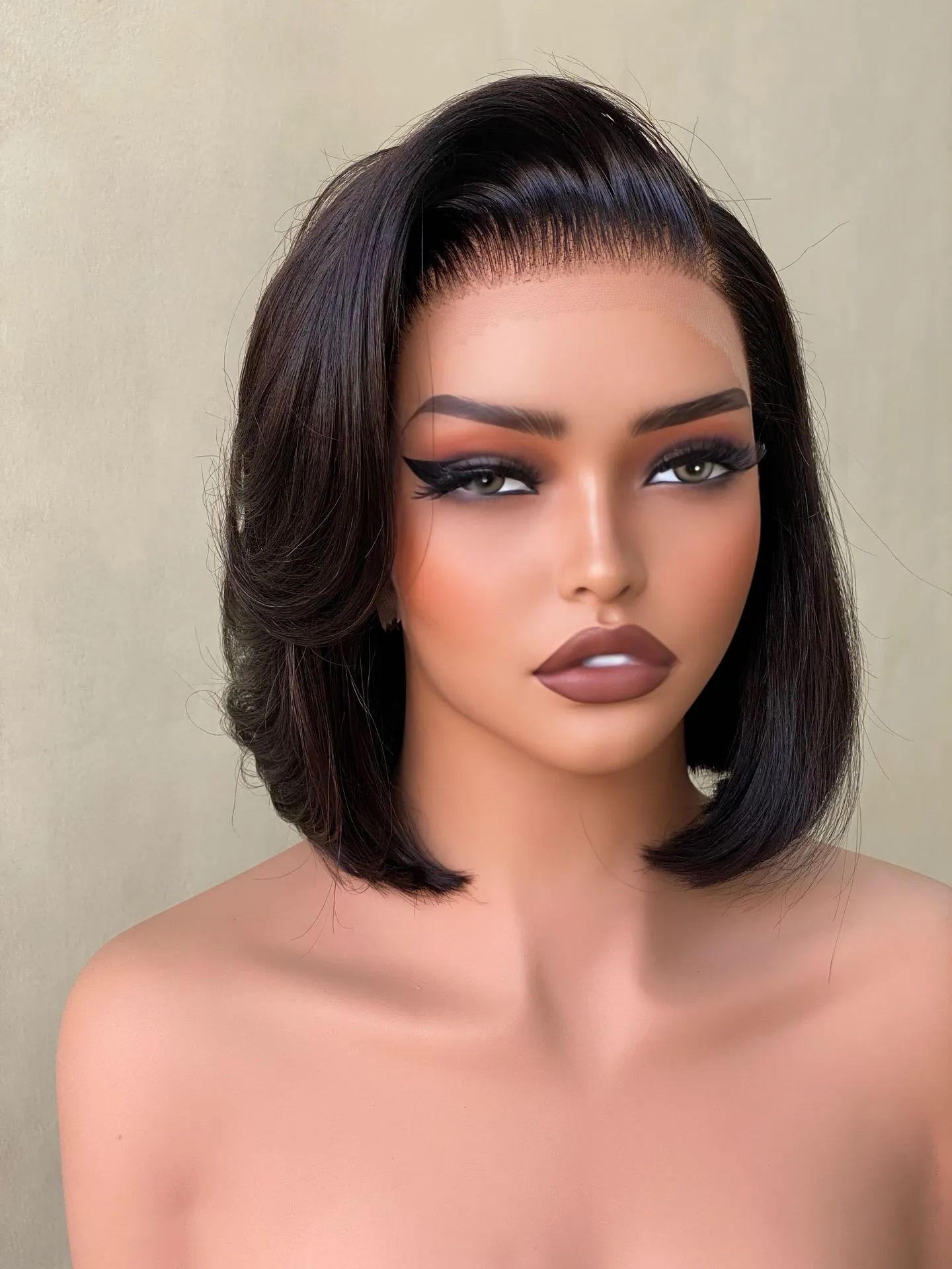 Daryl - 13x4 Lace Frontal Straight Bob Human Hair Wig