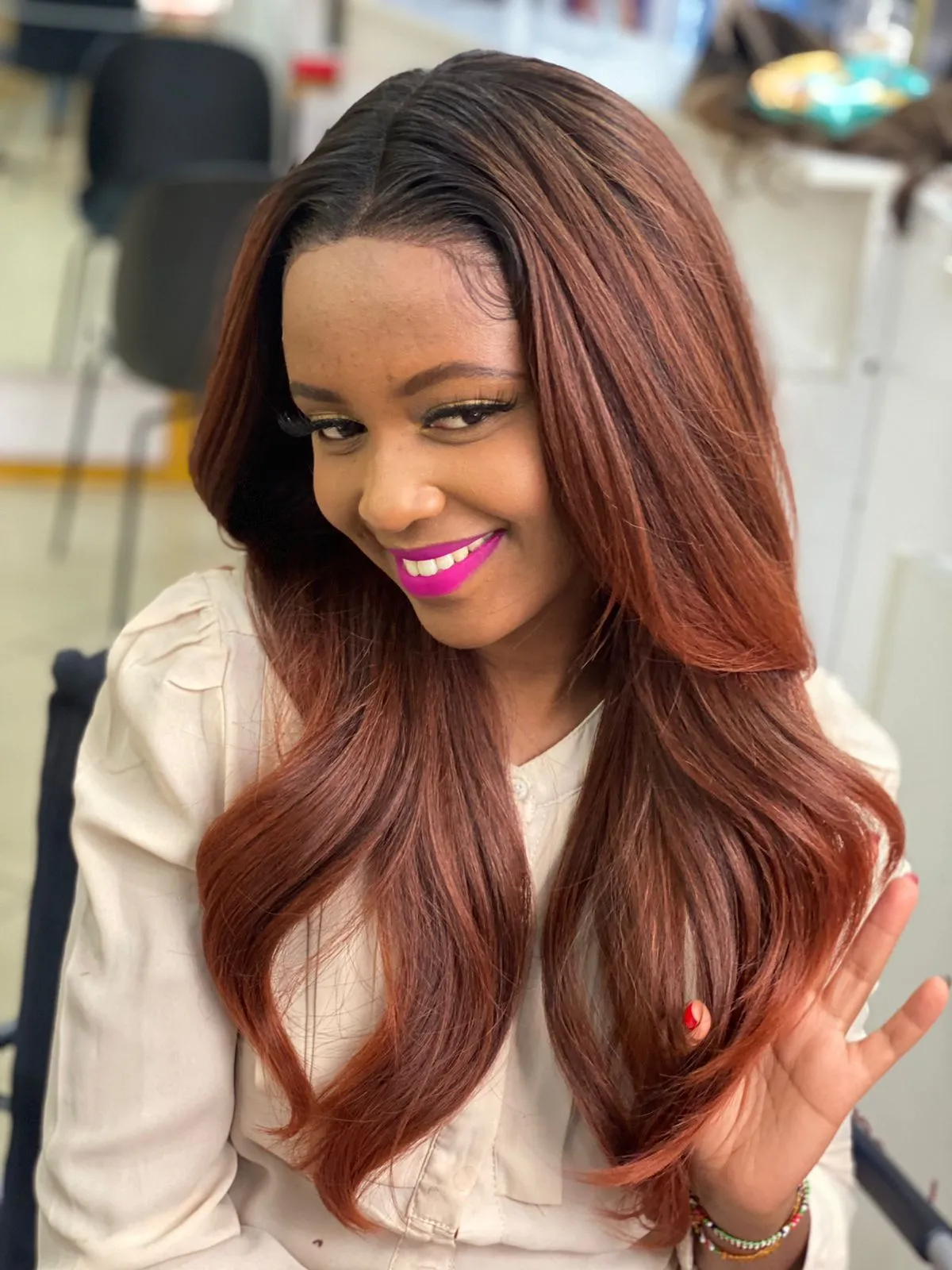 [Kamiyah - Golden Honey] Bella - Melted Hairline HD Lace Front Wig (Golden Honey)