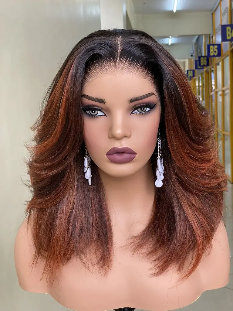 [Leomie - Brown Sugar] Leana - 13x6 HD Lace Frontal Wig (Brown Sugar)