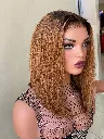 Ella - 5x5 Lace Closure Straight Brown 12" Human Hair Wig
